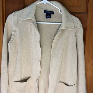 Clorinda, made in Italy Cream Women's Cardigan, supper soft and warm.